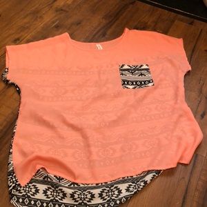 aztec print dress shirt